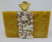 Women's Acrylic Embellished Clutch purse
