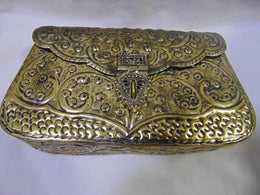 Hand Carving Vintage Brass Antique Bag