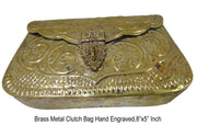HAND CARVING VINTAGE METAL PURSE