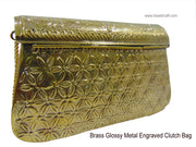HAND CARVING VINTAGE METAL PURSE