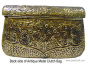 Hand Carving Vintage Brass Antique Bag