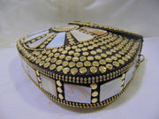 ETHNIC VINTAGE METAL CLUTCH BAG PURSES