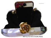 MOTHER OF PEARL ETHNIC VINTAGE CLUTCH BAGS
