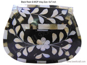 ACRYLIC RESIN MOTHER OF PEARL SLING BAG CLUTCH