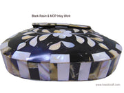 ACRYLIC RESIN MOTHER OF PEARL SLING BAG CLUTCH