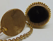 Metal Round long Potli Bag stone decoration