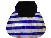 MOTHER OF PEARL BAGS WITH RESIN CLUTCH BAG