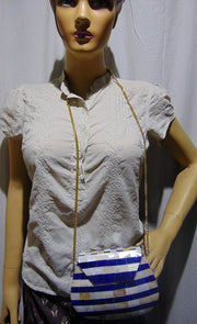 MOTHER OF PEARL BAGS WITH RESIN CLUTCH BAG
