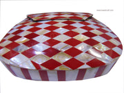 MOTHER OF PEARL BAGS WITH RESIN CLUTCH BAG