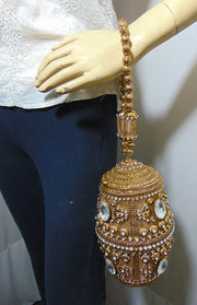 Antique Gold Potlis & Wristlets Handbags Purses