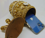 Antique Gold Potlis & Wristlets Handbags Purses