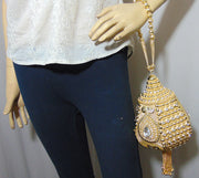 Light Gold Designer Metal Bag