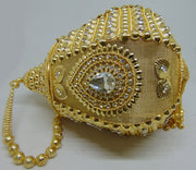 Light Gold Designer Metal Bag