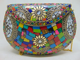 Mosaic Box Evening Clutch Bag