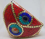 Blue Mosaic clutch purse bag