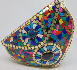 Metal frame and Stone Multi mosaic work