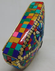Metal frame and Stone Multi mosaic work