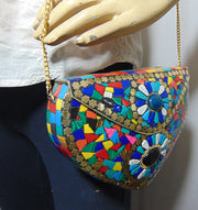 Metal frame and Stone Multi mosaic work