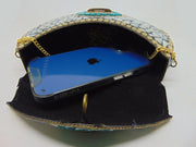 Metal Mosaic Clutch Purse Evening Bag