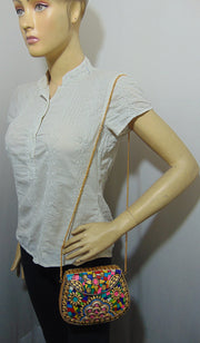 Multi color metal mosaic clutch Wallet purse party bag