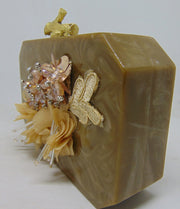 Baby Pink Color Resin Clutch Purse
