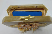 Baby Pink Color Resin Clutch Purse