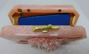 Baby Pink Color Resin Clutch Purse