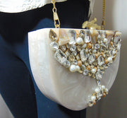 Half Moon Resin Clutch