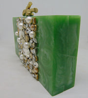 Emerald Green Resin Clutch