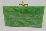 Emerald Green Resin Clutch