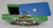 Emerald Green Resin Clutch