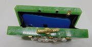 Emerald Green Resin Clutch
