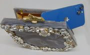 Black Clutch Resin Bag Handbag Purse