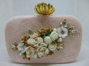 Lotus Knob Resin Clutch PURSE