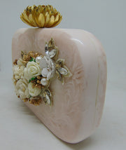 Lotus Knob Resin Clutch PURSE