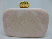Lotus Knob Resin Clutch PURSE