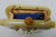 flower Decoration Resin Box Clutch