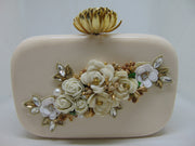 Lotus Knob Resin Clutch PURSE
