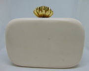Lotus Knob Resin Clutch PURSE