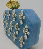 Classy Blue Resin Clutch