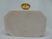 Hexagonal ivory crystal Decoration Clutch Box