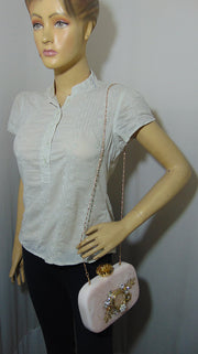 Floral Handmade Resin Clutch