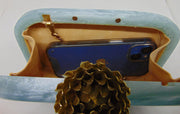 Floral Handmade Resin Clutch