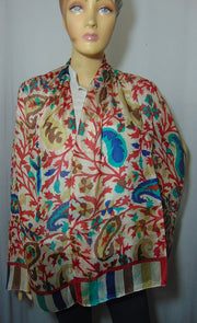 Assorted Ethnic Kani Silk scarf Wrap