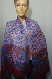 Paisley print pure Large Silk scarf Wrap