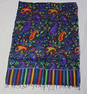 Paisley print pure medium Silk scarf Wrap