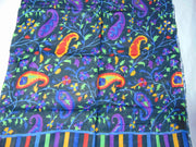 Paisley print pure medium Silk scarf Wrap