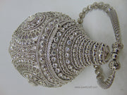Metal And Stone Golden Wedding Potli Bag