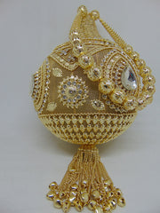 Kundan Work Designer Metal Bags