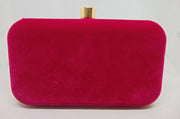 Hot Pink zari work box clutch